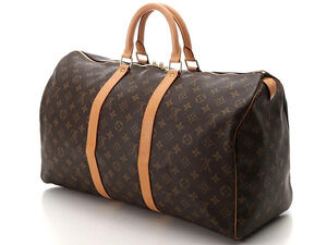 Louis Vuitton Monogram Boston Keepall Bag Brown